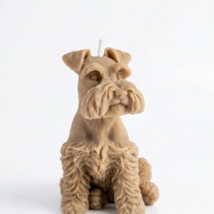 Vela de cera de abeja natural – Figura Perro Schnauzer