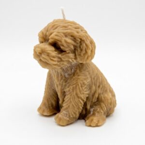 Vela Artesanal de Cera de Abeja con Forma de Perro